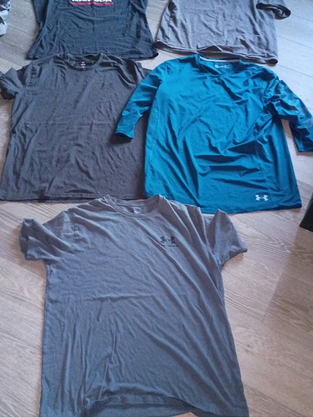Under Armour Teal and Charcoal Short-Sleeve Performance Tee